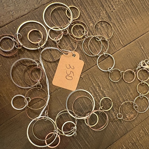 Jewelry - Gold and Silver Circle Necklace #350